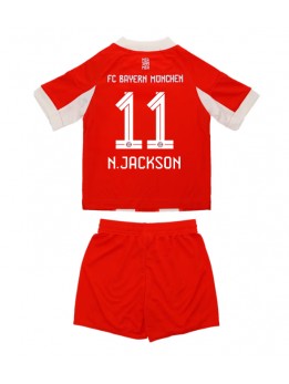 Bayern Munich Nicolas Jackson #11 Replika Hemmakläder Barn 2025-26 Kortärmad (+ byxor)